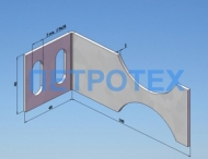 Кронштейн для радиатора универсальный 100*40*40*2,0мм