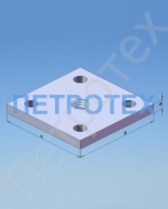 Пластина опорная 60*60*6,0мм с 1отв. М12